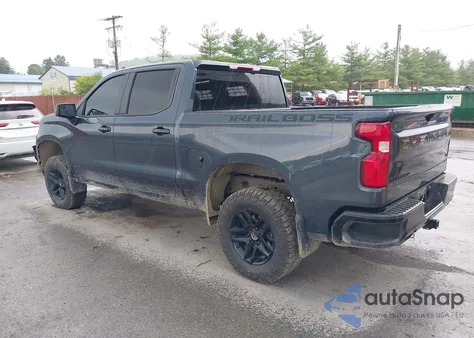 2021 Chevrolet Silverado 1500 4Wd Short Bed Lt Trail Boss z USA, uszkodzony, nr VIN 1GCPYFED2MZ250749